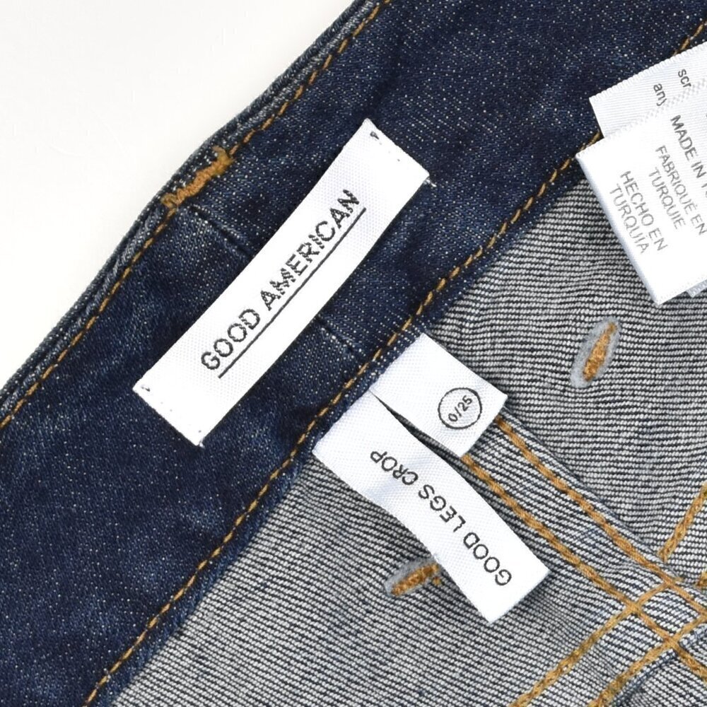 Good American Good Legs Crops Distressed Skinny Jeans 0/25 - Picture 8 of 9